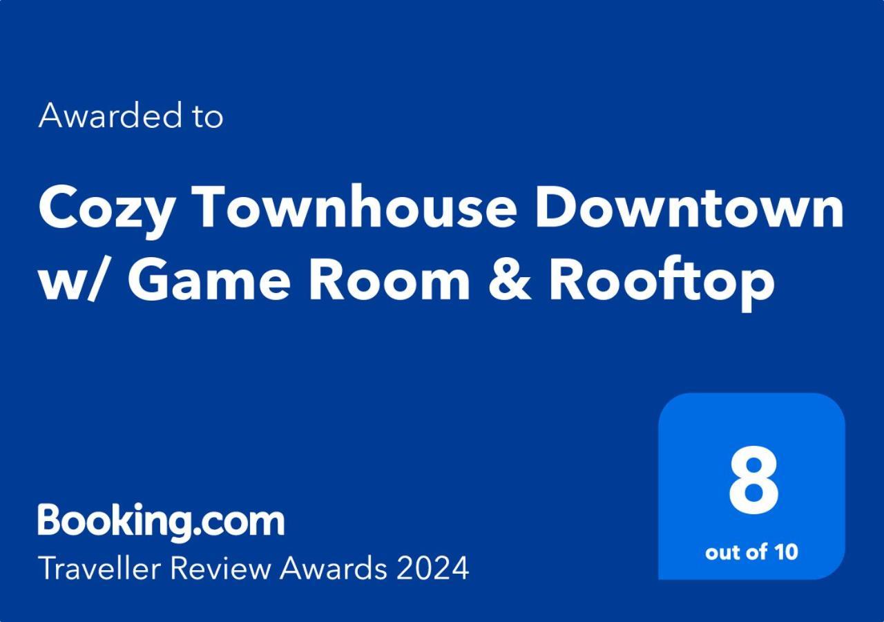 Cozy Townhouse Downtown W/ Game Room & Rooftop Baltimore Buitenkant foto